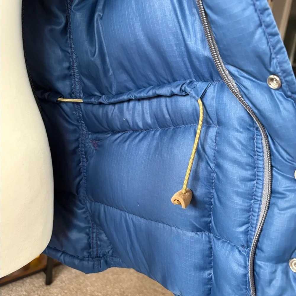 VTG The North Face Brown Label Down Puffer Jacket Blue Ripstop USA 70s/80s Men's